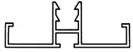 PROFILE DE BASE INTERMEDIAIRE (DE JONCTION) pour couverture et bardage de Pergolas, Auvents, Carports et Vérandas - ONDUCLAIR PCMW