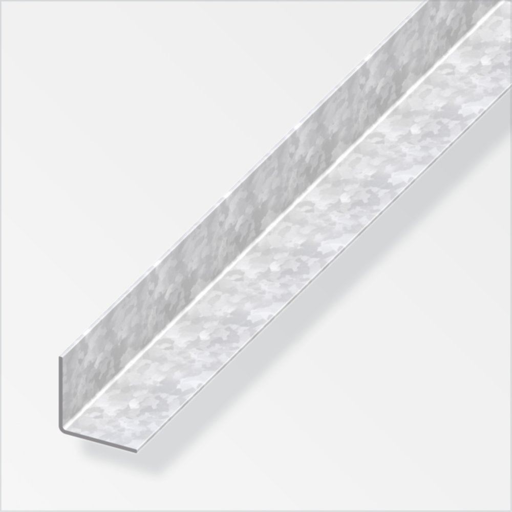 Cornière égale 23,5x23,5mm acier profilé à froid zingué 2m