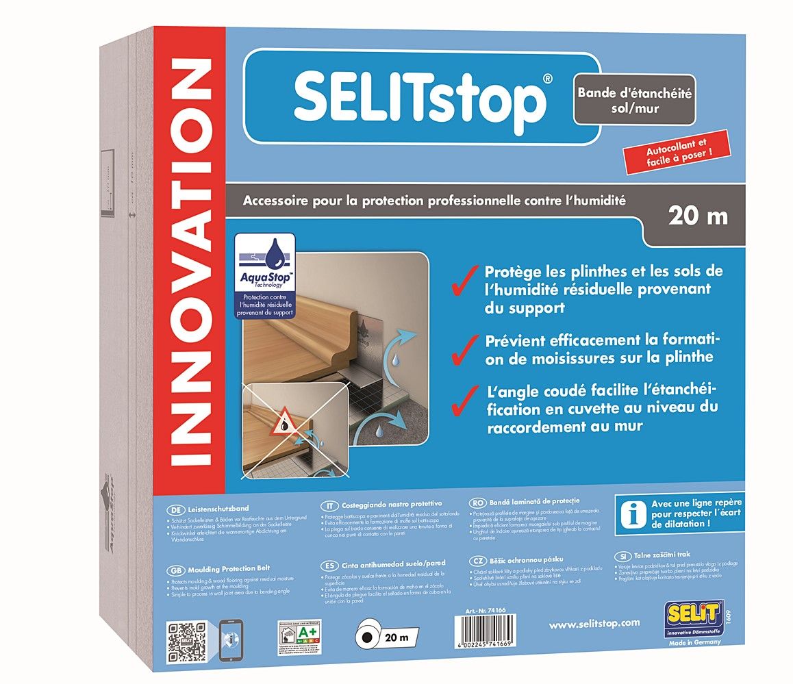 BANDE ADHESIVE SELITSTOP ETANCHEITE SOL/MUR
