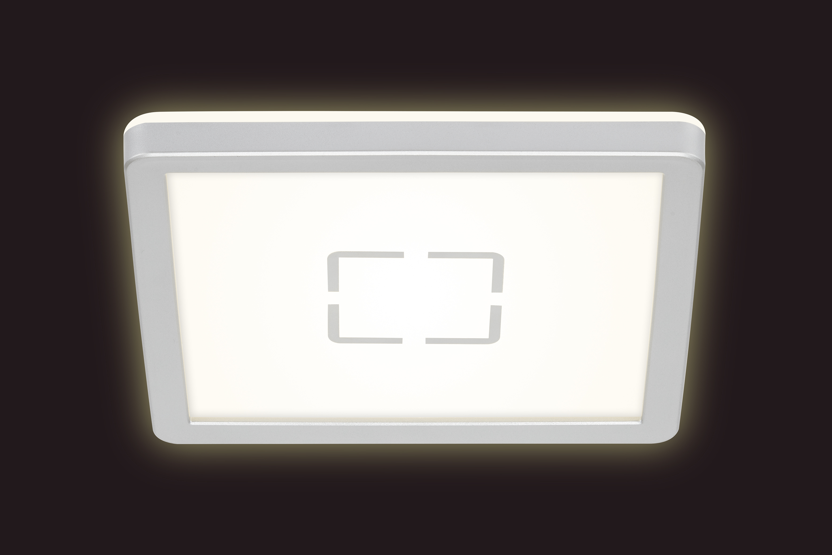 Plafonnier led blanc-argent 12w