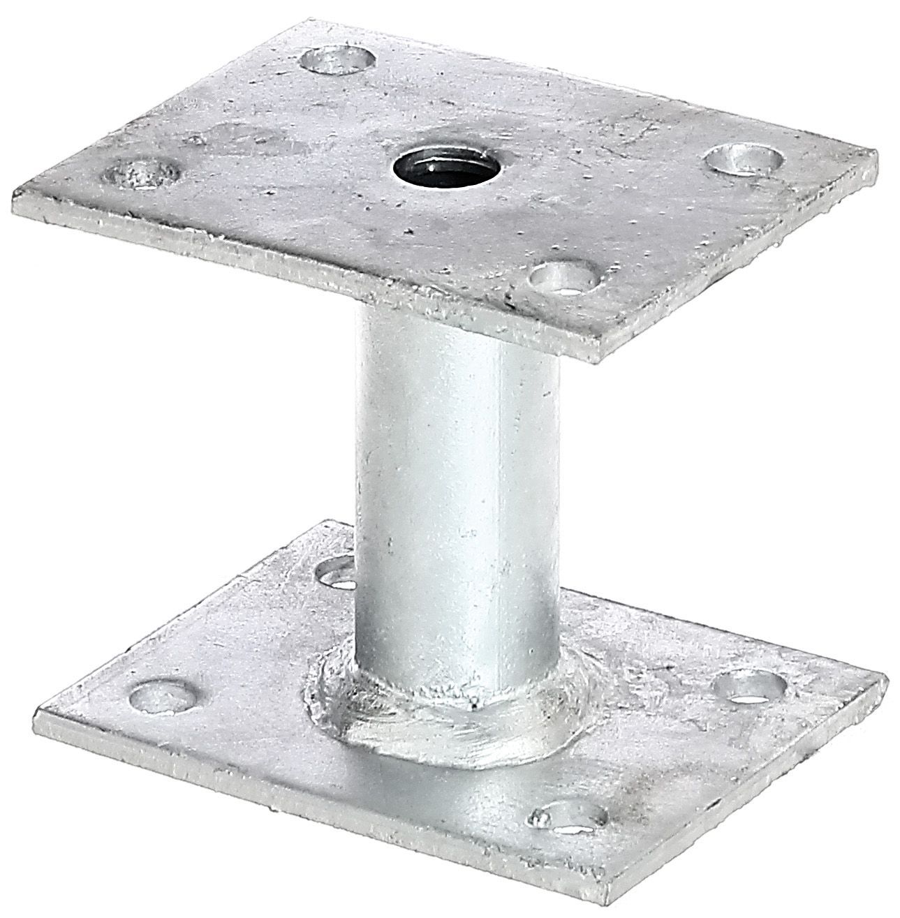 Ancre poteau galva C à cheviller d27/70x90