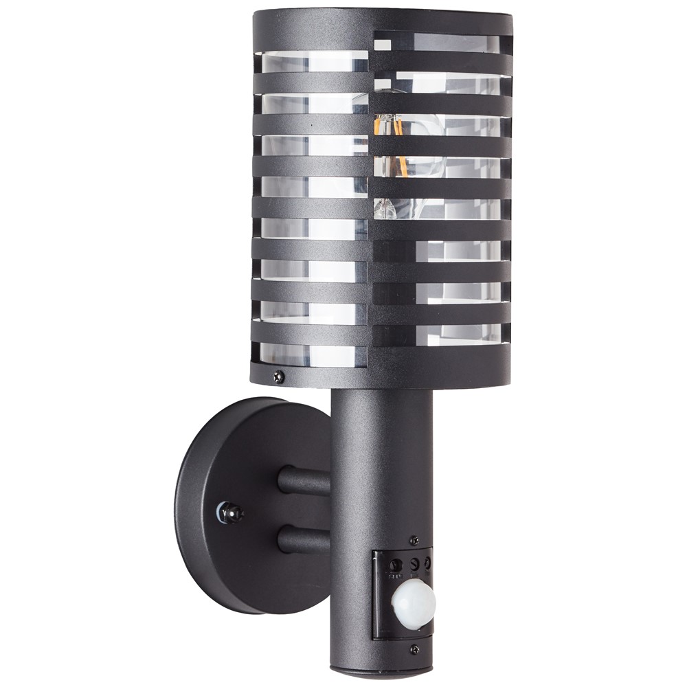 Applique détecteur venlo noir e27 non inclus