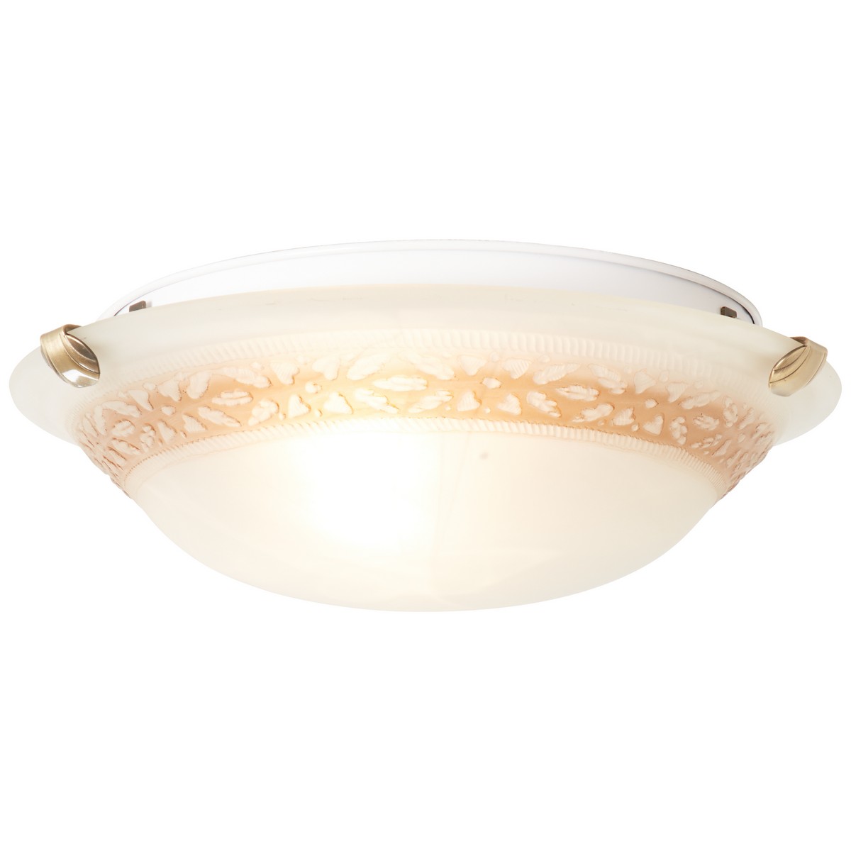 Plafonnier Toulouse 60W blanc/marron