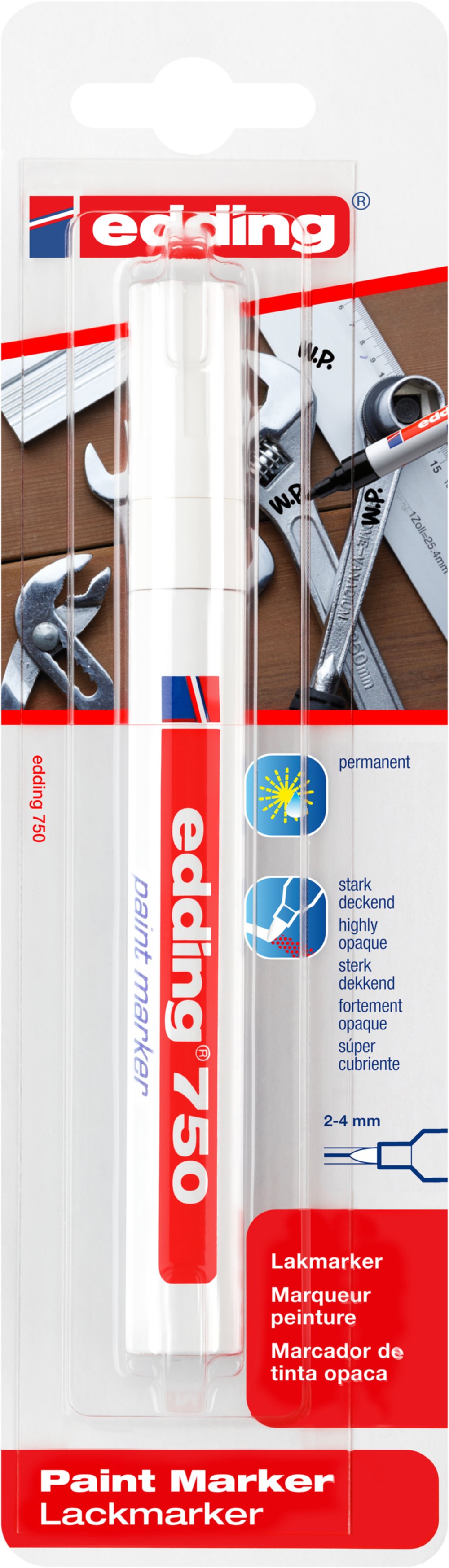 750 Marqueur peinture blanc