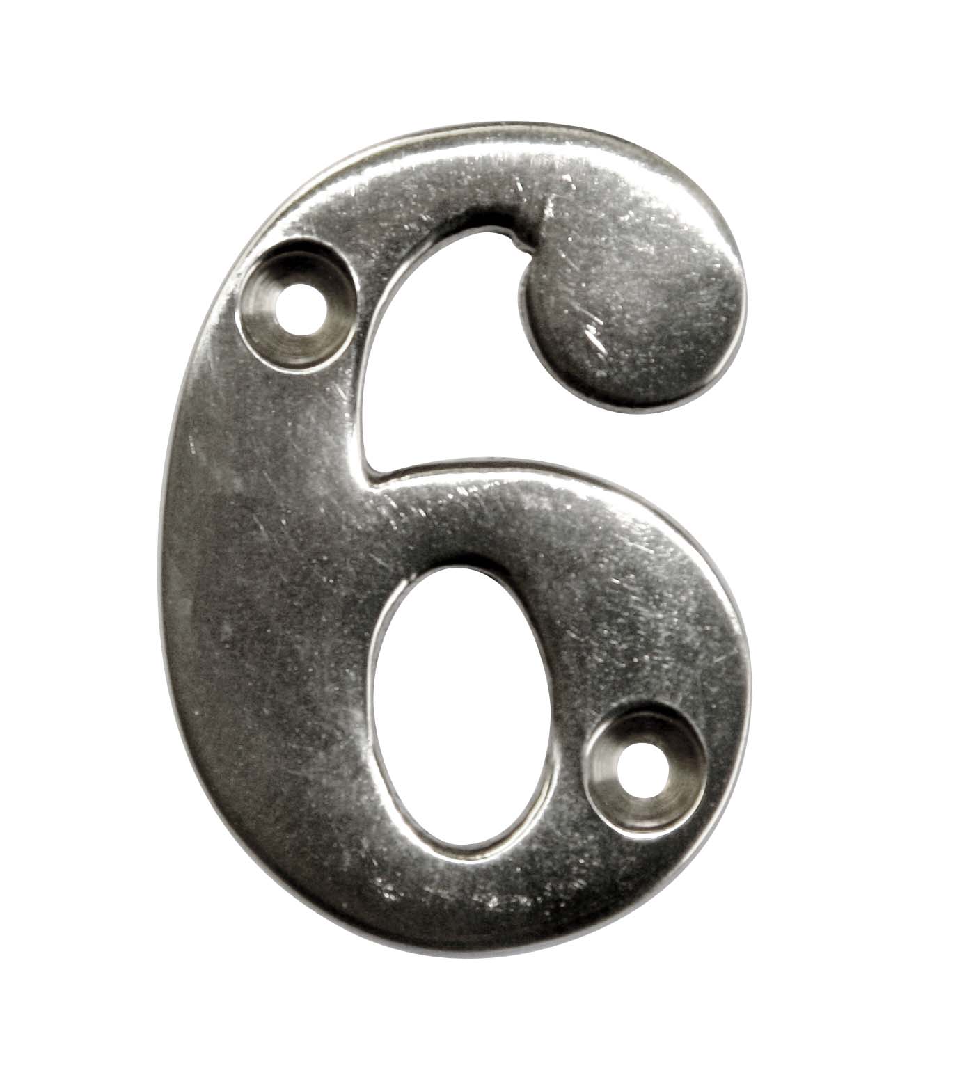 chiffre laiton chromé 51 mm  6 - NOVAP