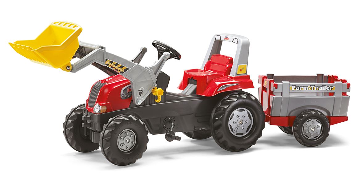 Tracteur à pédales RollyJunior RT+remorque - ROLY TOYS