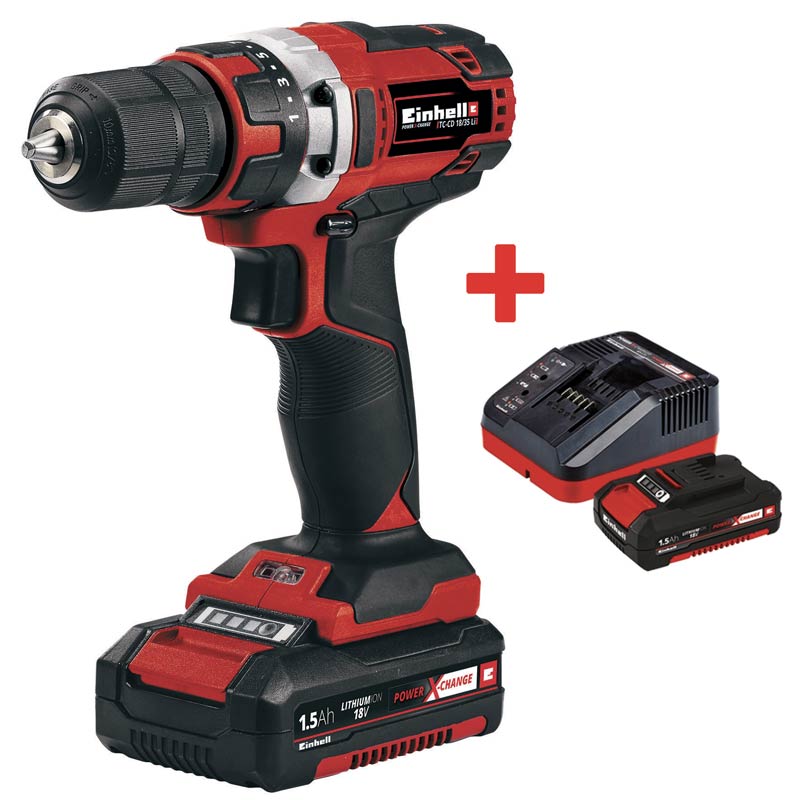 Perceuse-visseuse sans fil 18V + batterie li-on pxc 1,5 ah