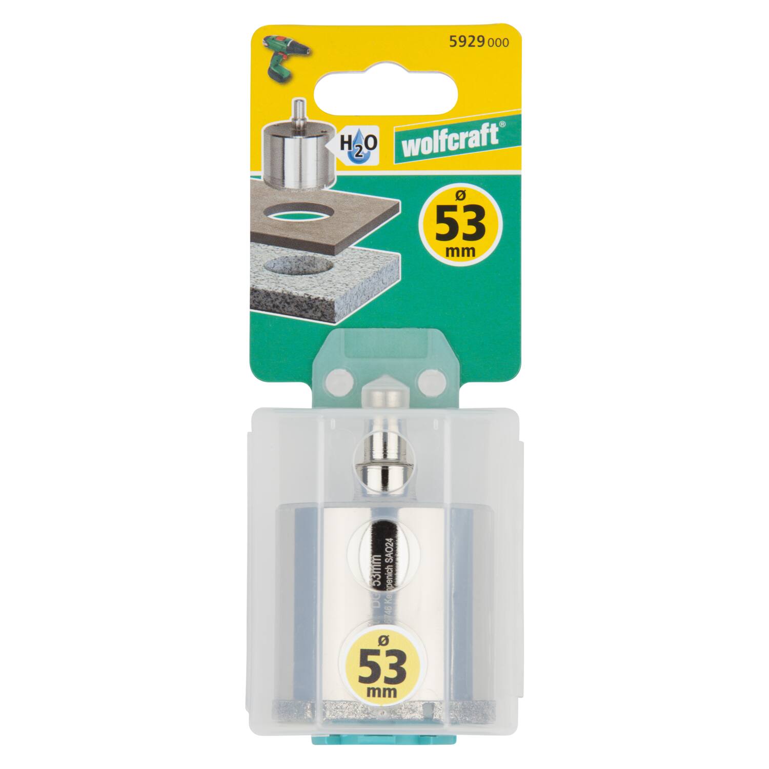 Trépan diamant carrelage Ø53mm - WOLFCRAFT