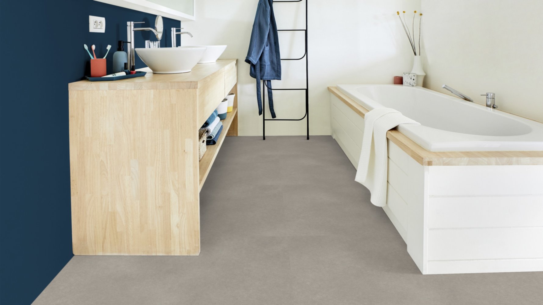 Revêtement de sol Vinyle Béton Iconik Life Fibra 3m - (Vendu au m)²