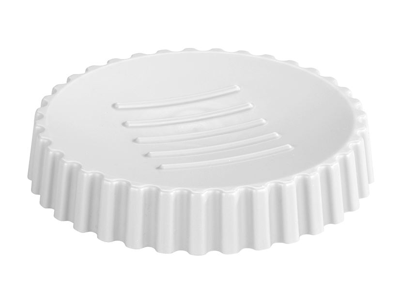 Porte-savon Minas plastique blanc - ALLSTAR