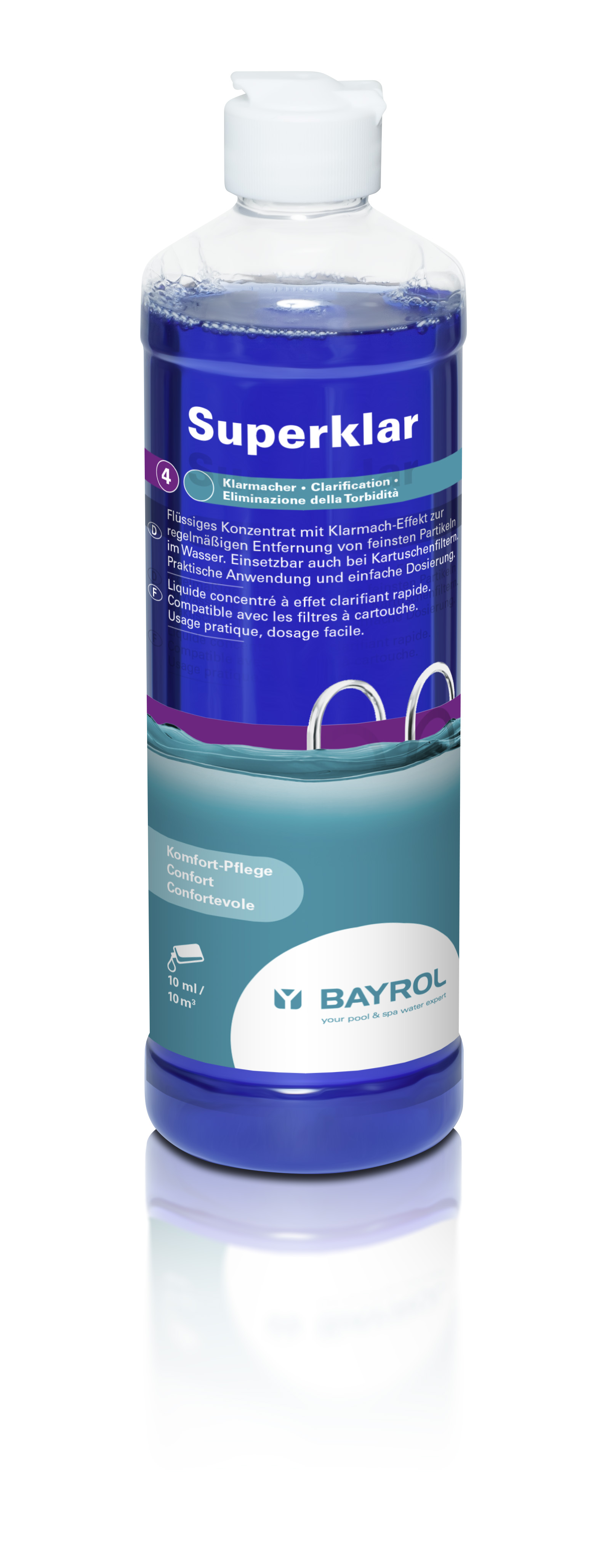 Traitement piscine Clarifiant universel Superklar 0,5L - BAYROL