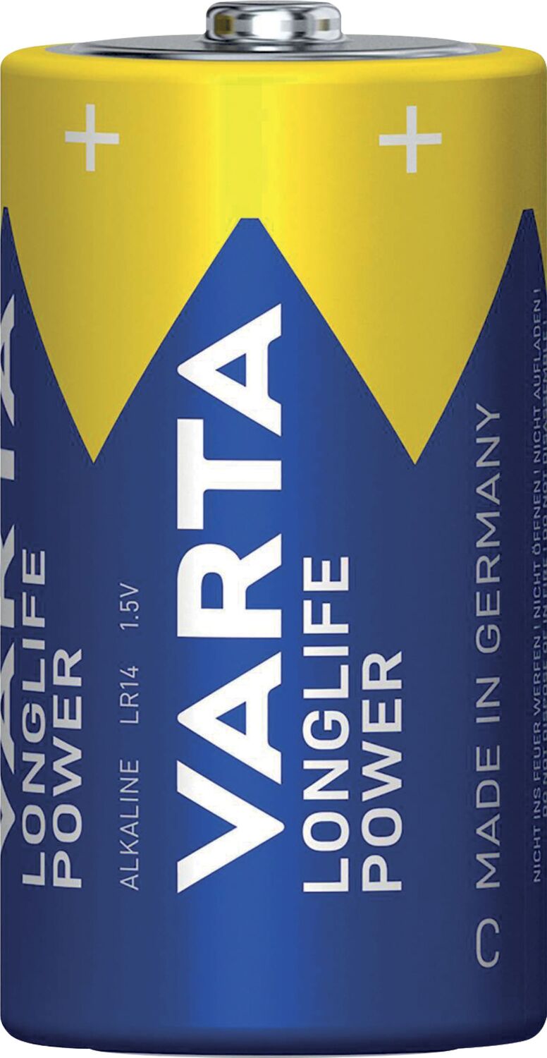 2 Piles alcaline Longlife power LR14/C 1,5V - VARTA