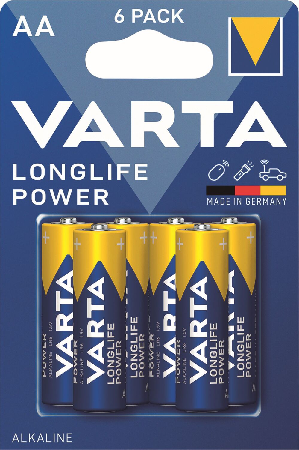6 Piles LR06 aa longlife power - VARTA