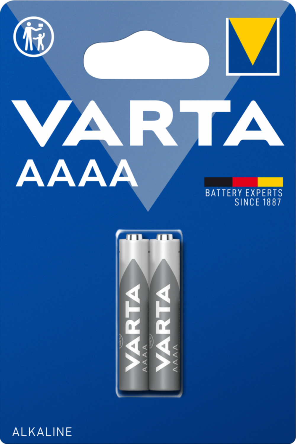 2 piles alcaline Longlife Power AAAA - VARTA