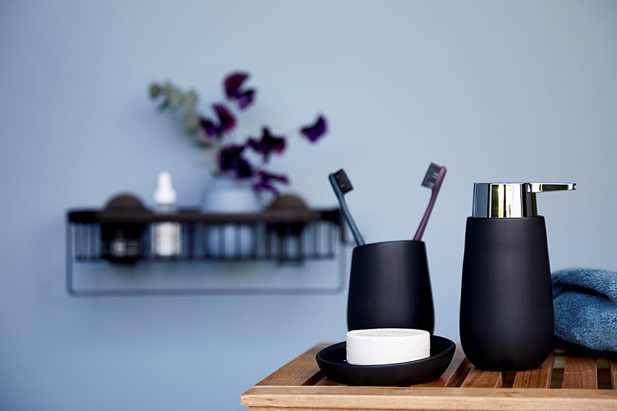 Distributeur de savon Badi céramique noir - WENKO