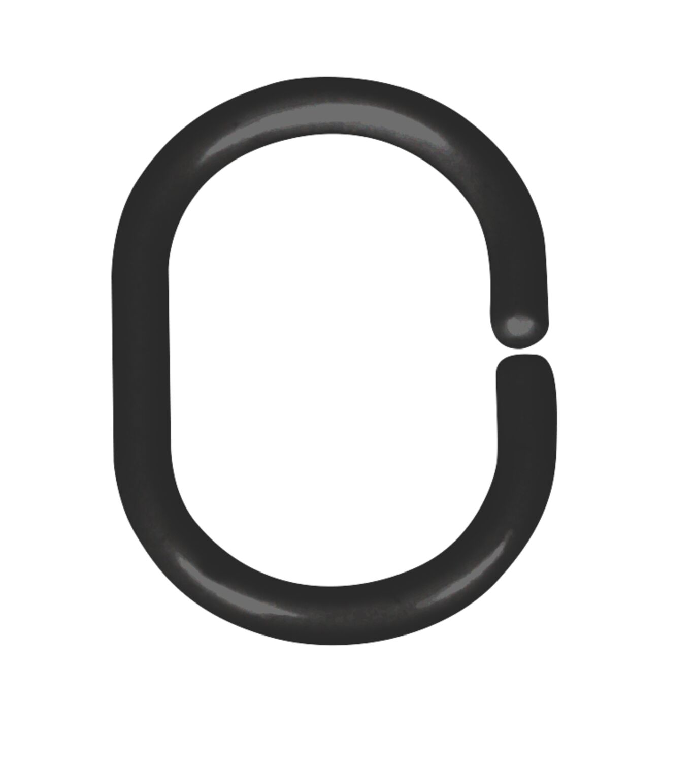 Anneaux pour rideaux 12p. petit noir