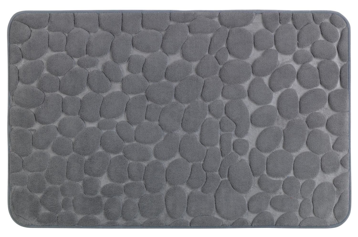 Tapis de bain Memory Foam 50x80cm Pebbles gris - WENKO