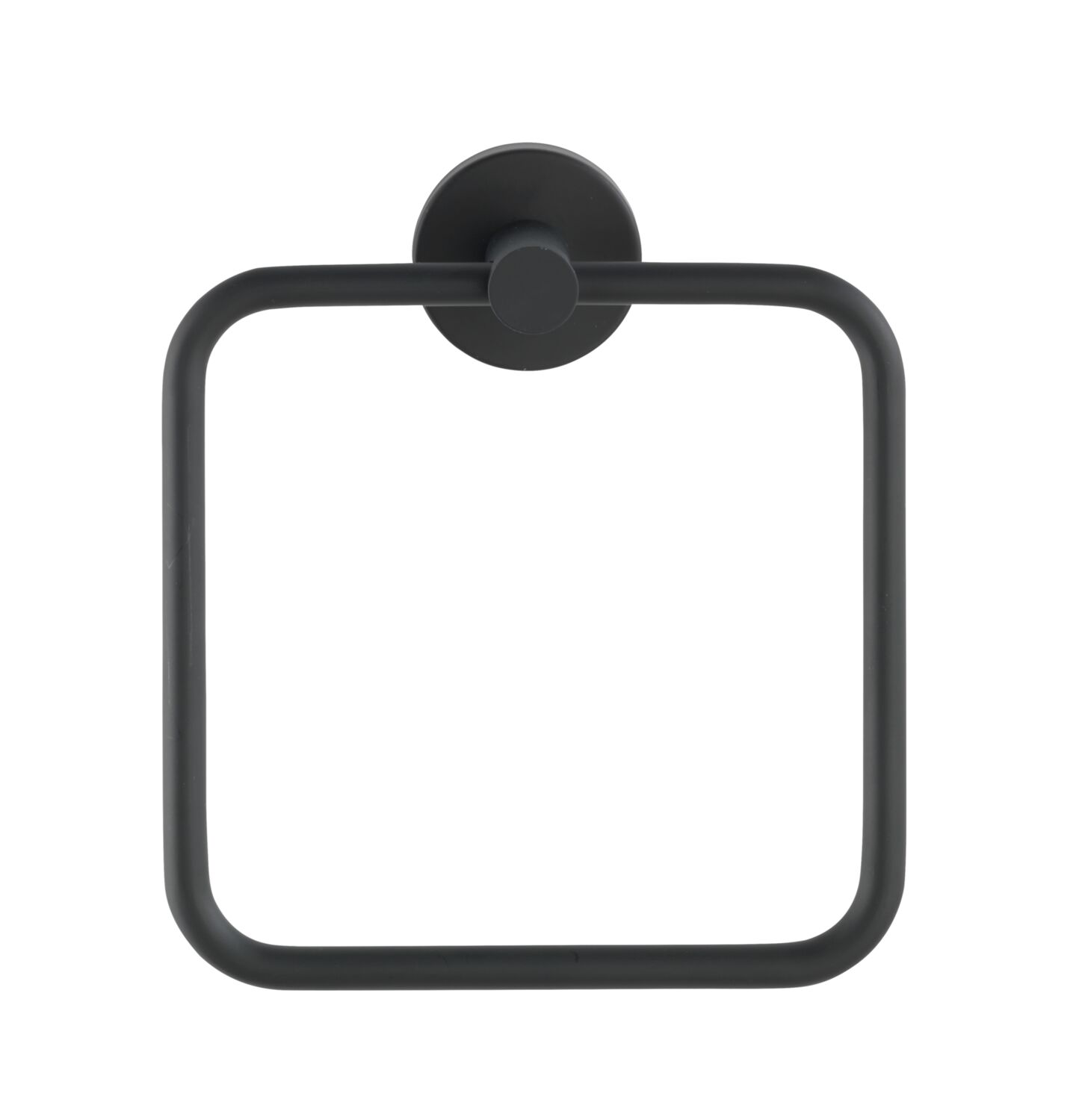 Anneau Porte-serviettes Bosio inox noir mat - WENKO