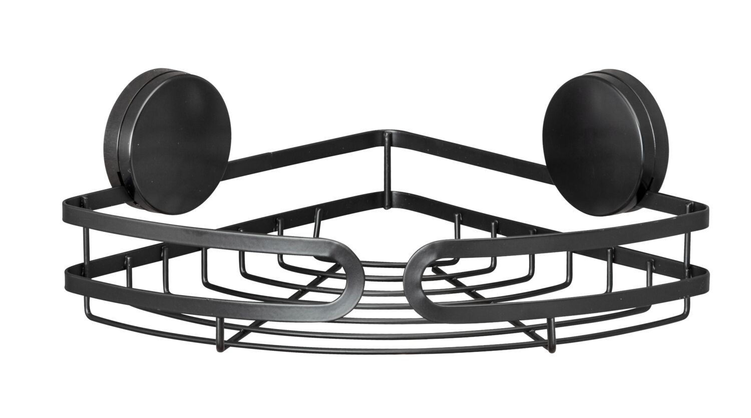 Etagère d'angle Static-Loc Plus Pavia noire - WENKO