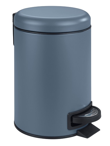 Poubelle à pédale Leman Slate Blue 3L - WENKO 