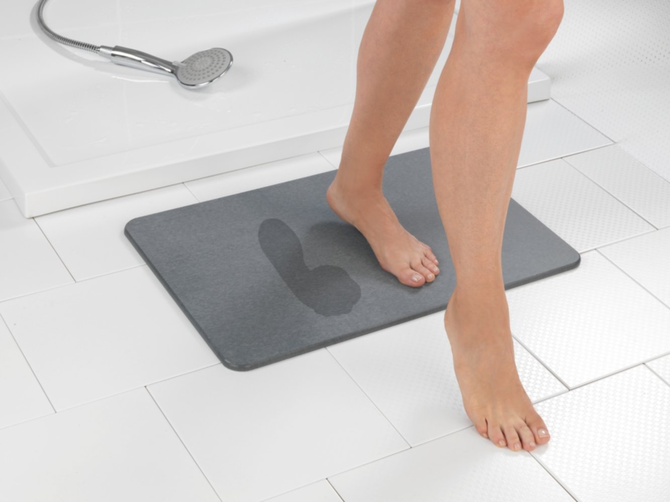 Tapis de bain Simi gris 60x39cm - WENKO