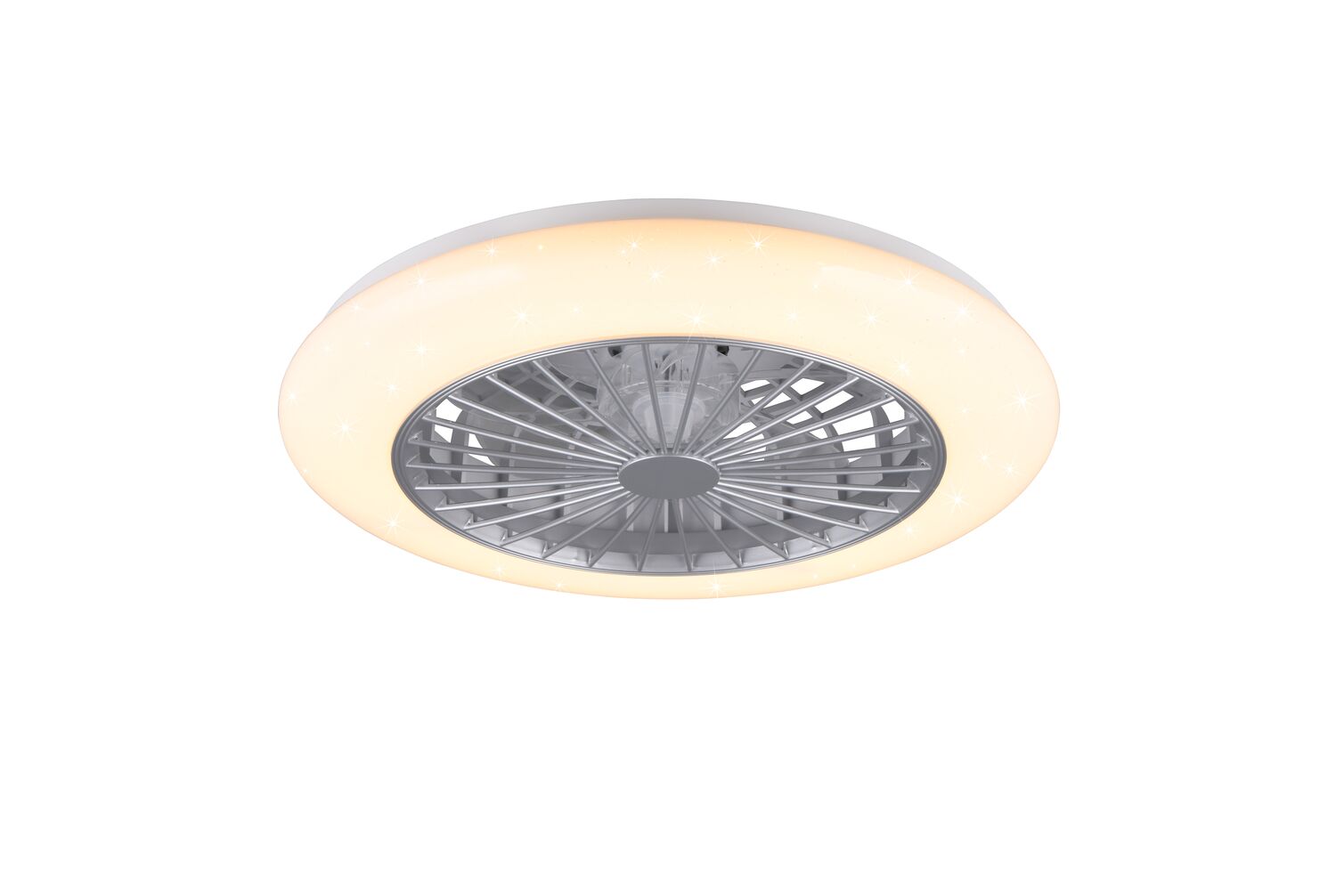 Ventilateur de plafond Stralsund Ø50xh.16,8cm titane/plastique - TRIO