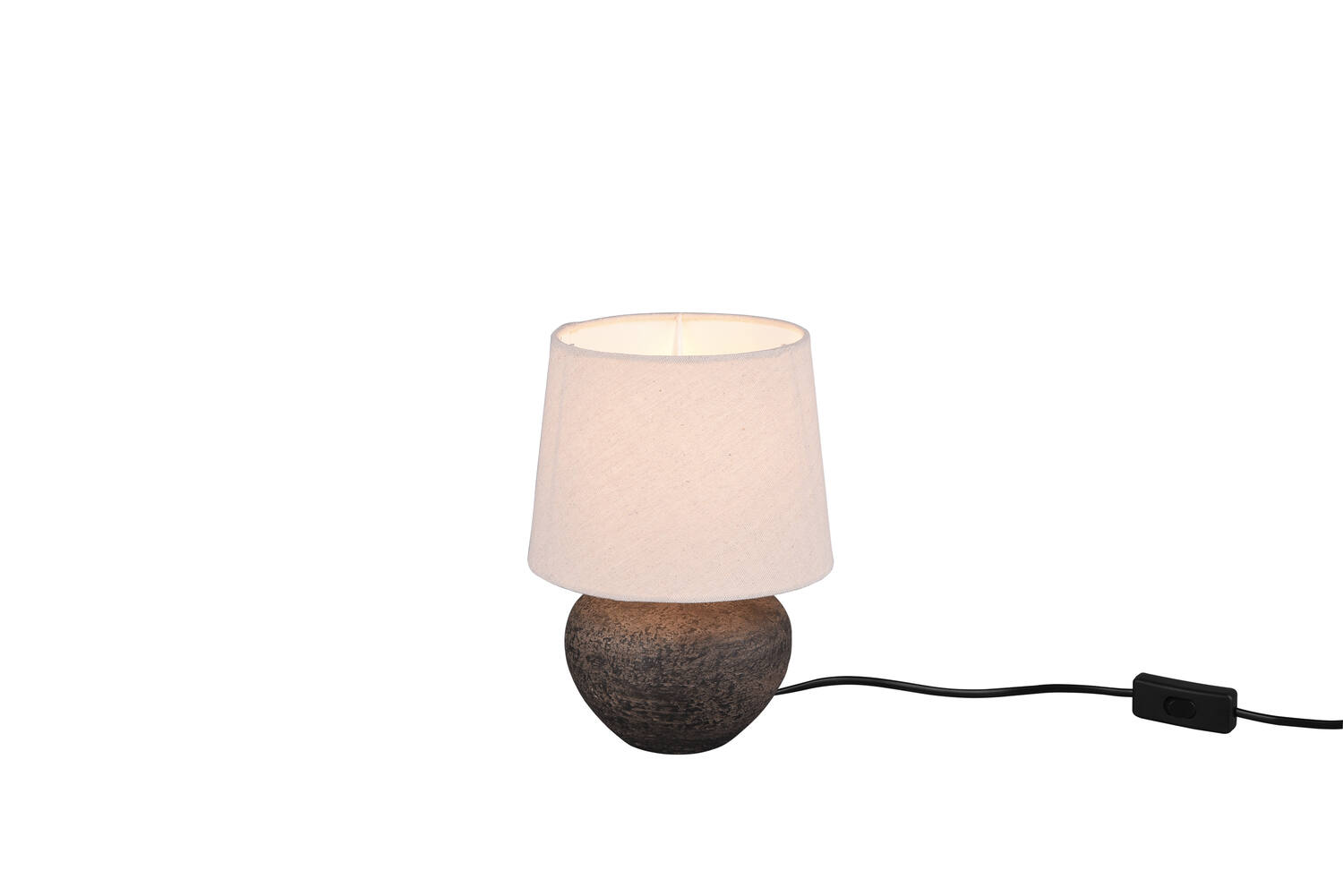 Lampe de Table Lou Brun Céramique Exclu 1xE27 Max.60W - REALITY