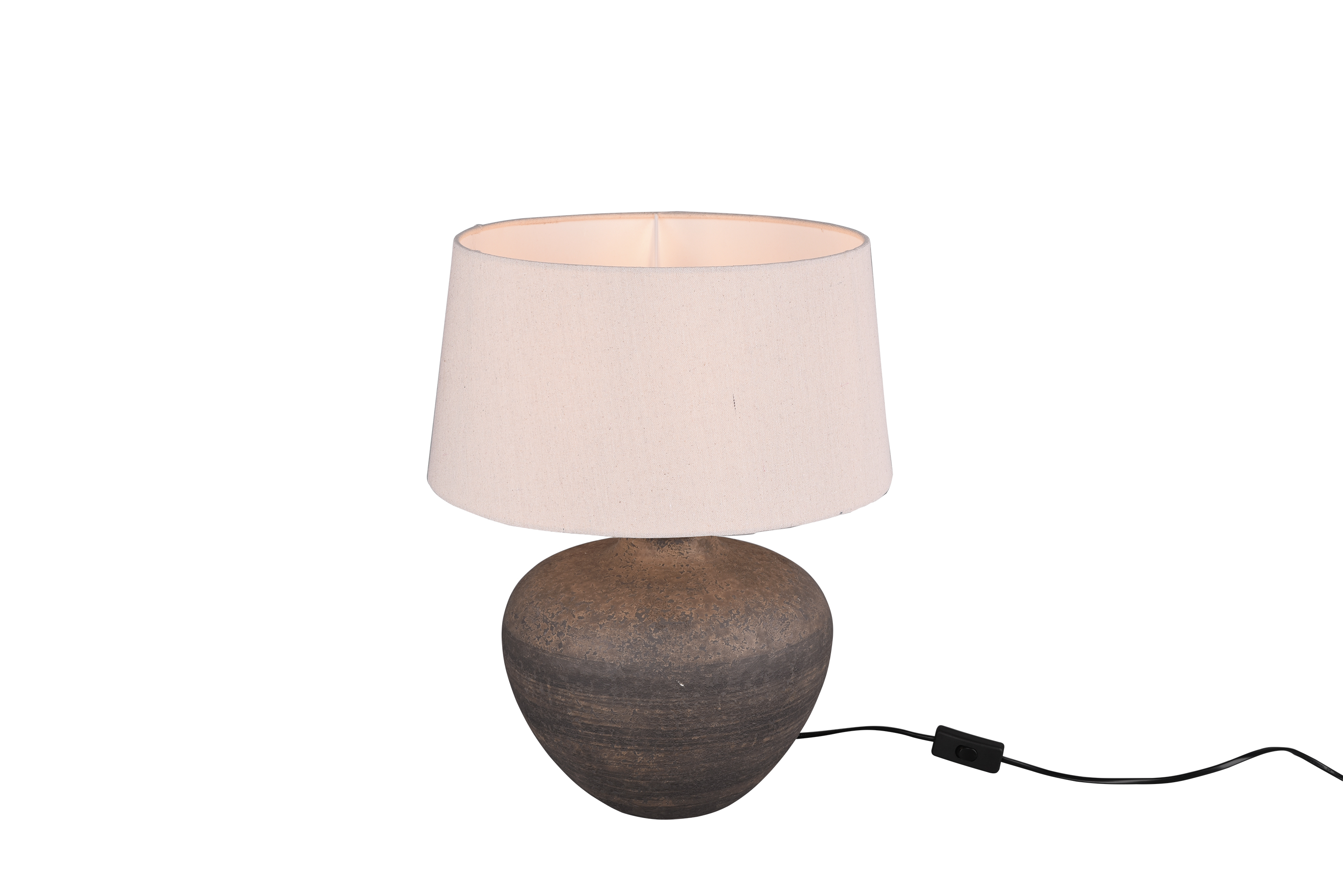 Lampe de Table Lou Brun Céramique Exclu 1xE27 Max.60W - REALITY
