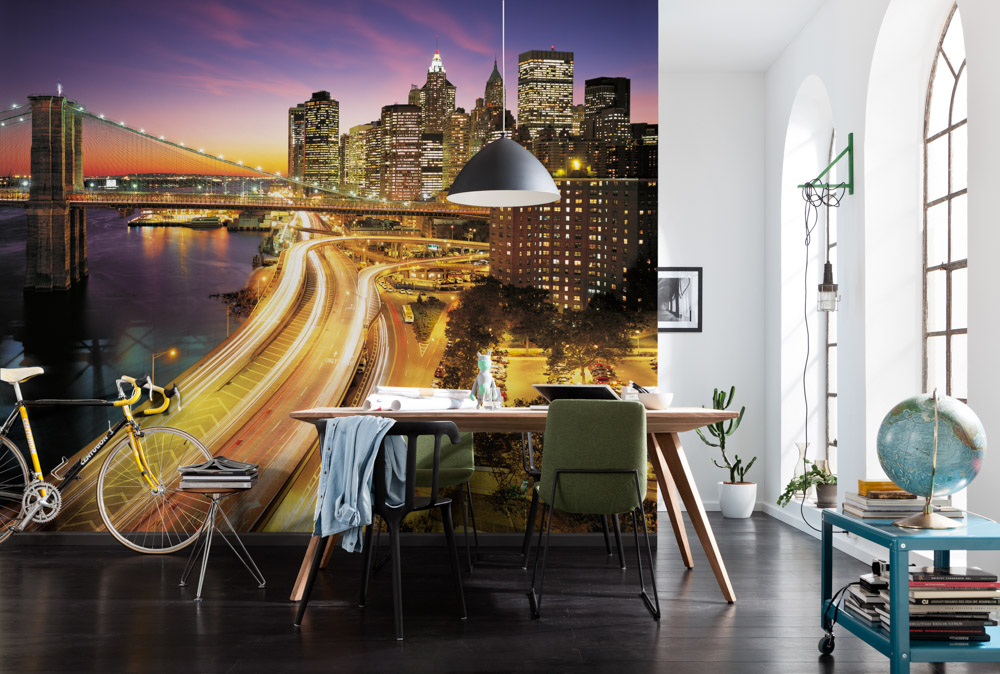 Photo Murale NYC Lights Papier 368x254cm - KOMAR