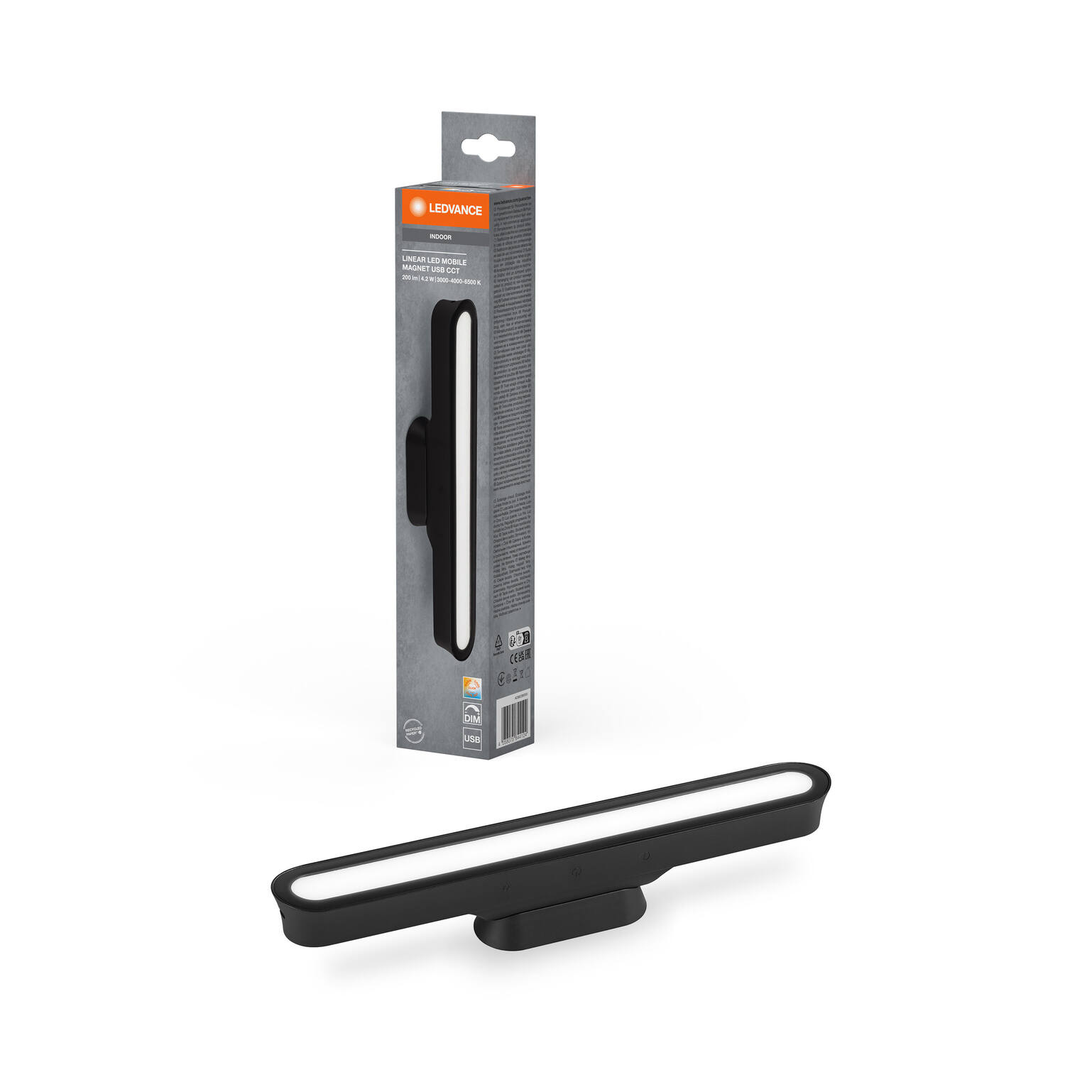 Applique rechargeable noir USB magnétique - LEDVANCE