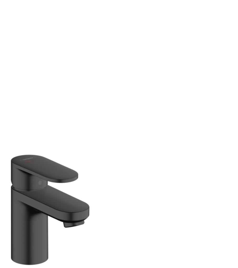 Mitigeur de lavabo Vernis Blend 70 CoolStart + tirette + vidage synthétique Noir mat - HANSGROHE