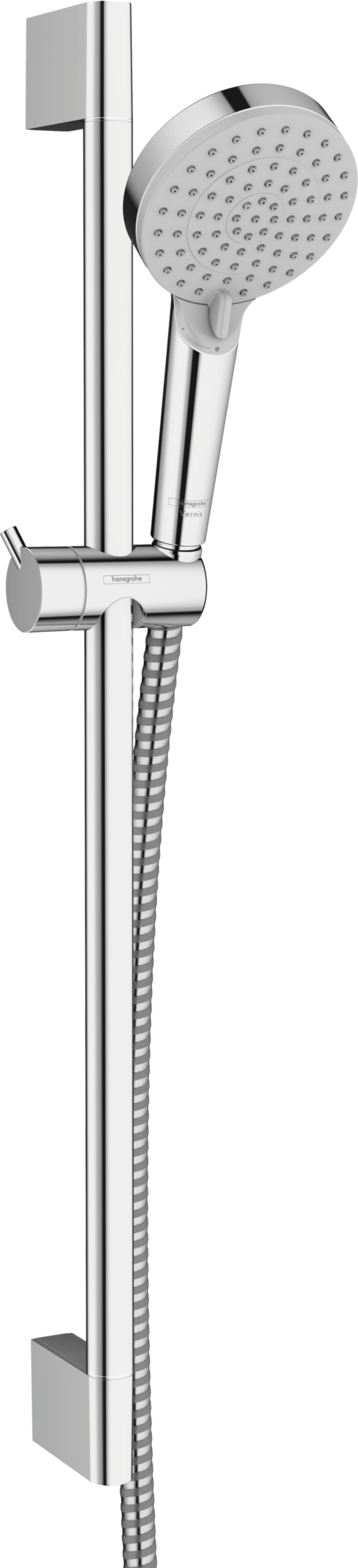 Set de douche Vernis Blend 2jet EcoSmart 9L/min + barre Unica 65cm chromé - HANSGROHE
