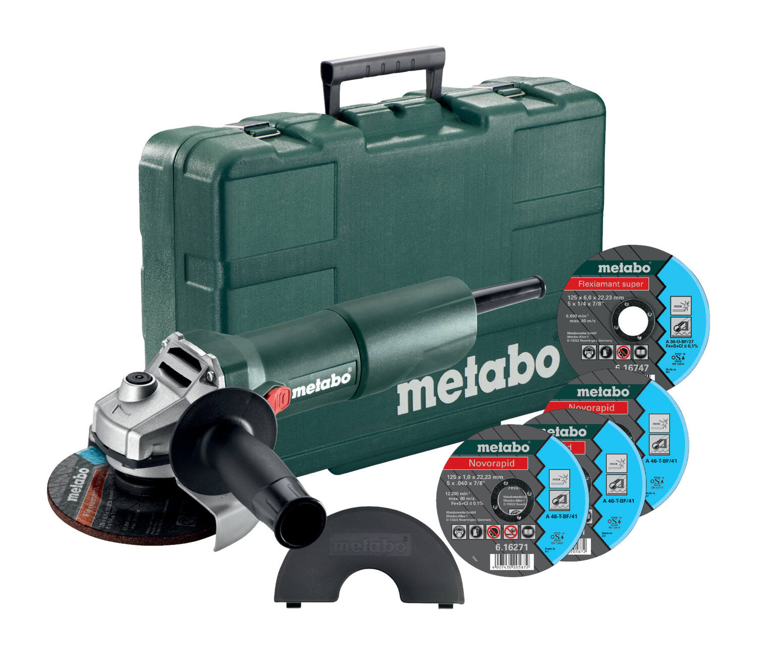 Meuleuse w 750-125 set coffret + 5 accessoires