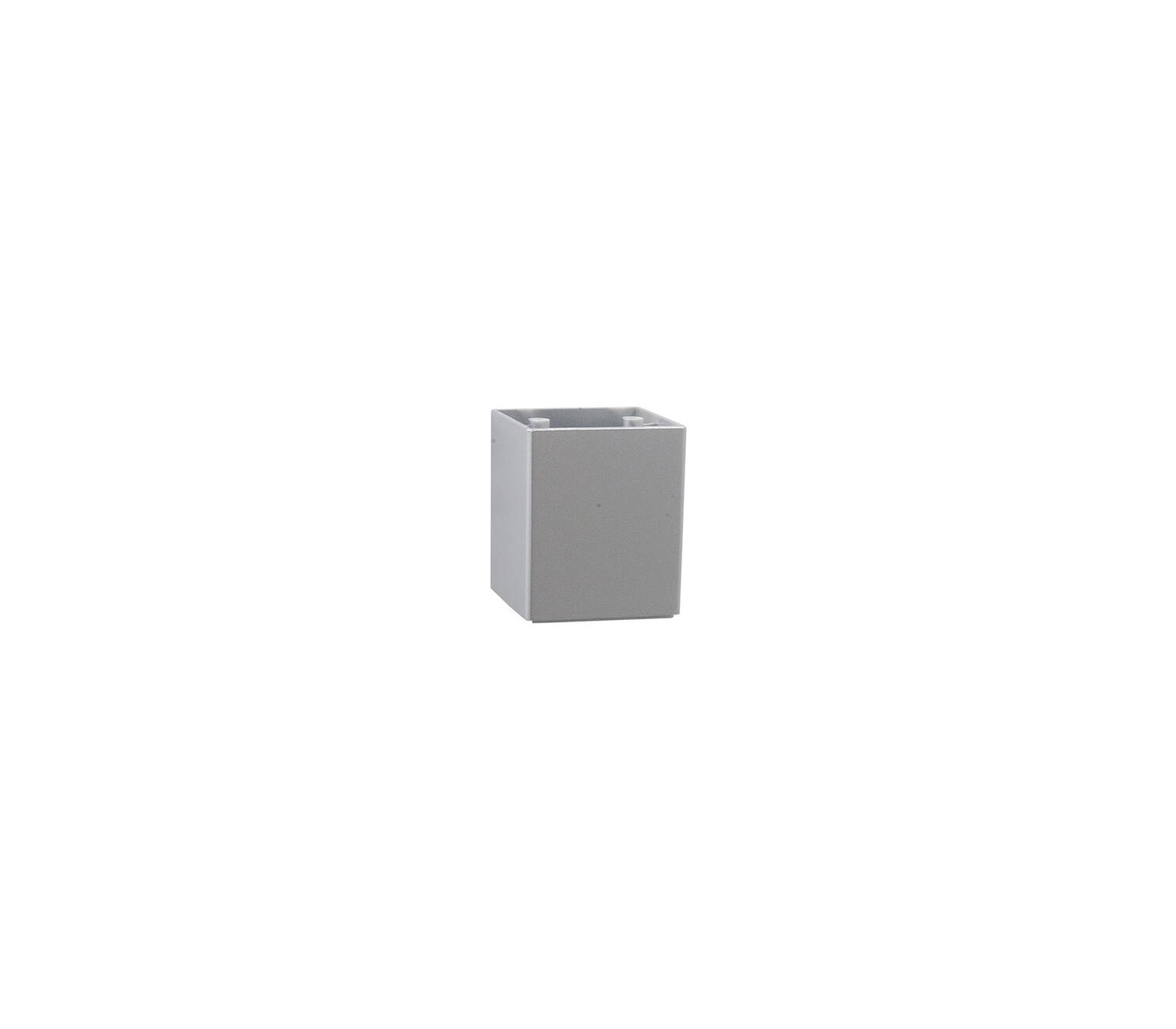 Pied de meuble cube gris H.64 60x60 mm - BAR PLUS