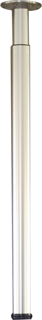 Pied cylindrique réglable brossé H.700 /1100 Ø60 mm - BAR PLUS