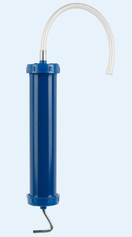 Seringue 500 ml, acier-couvercles plastique