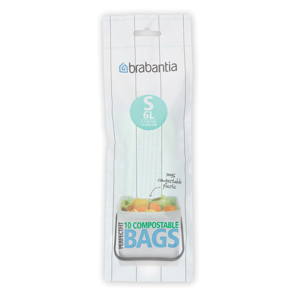 Sacs poubelle compostables S, 6L BRABANTIA