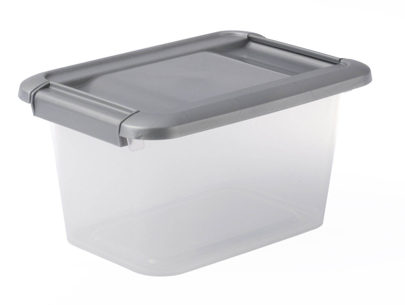 Bac de rangement living box 5L argent - SUNDIS