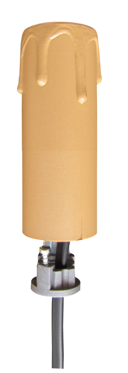 Bougie + douille E14 câblée 6.5cm - TIBELEC