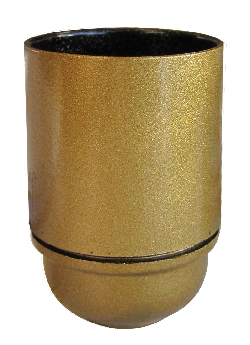 douille e27 bakélite lisse or - TIBELEC