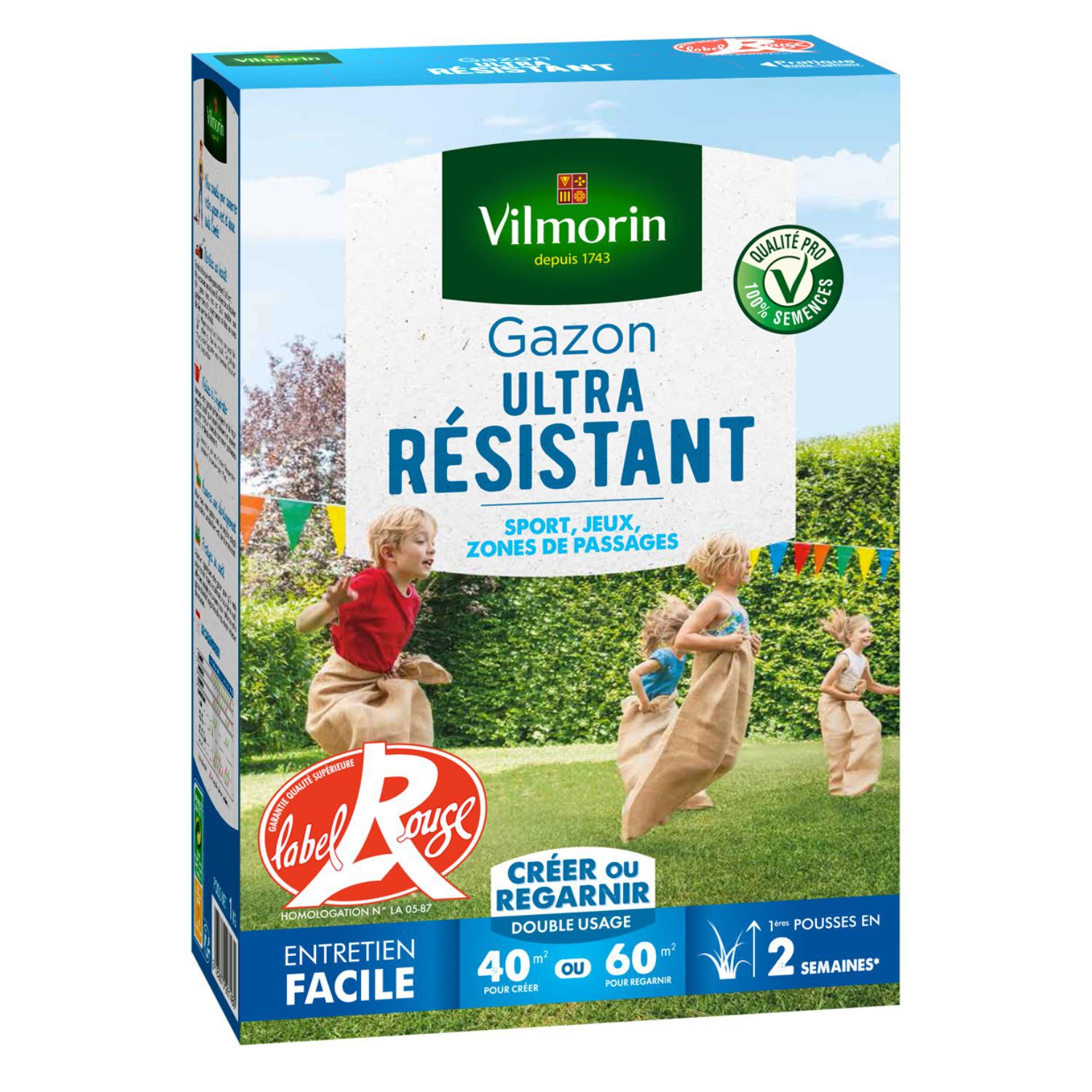 Gazon Ultra Résistant 1kg Label rouge
