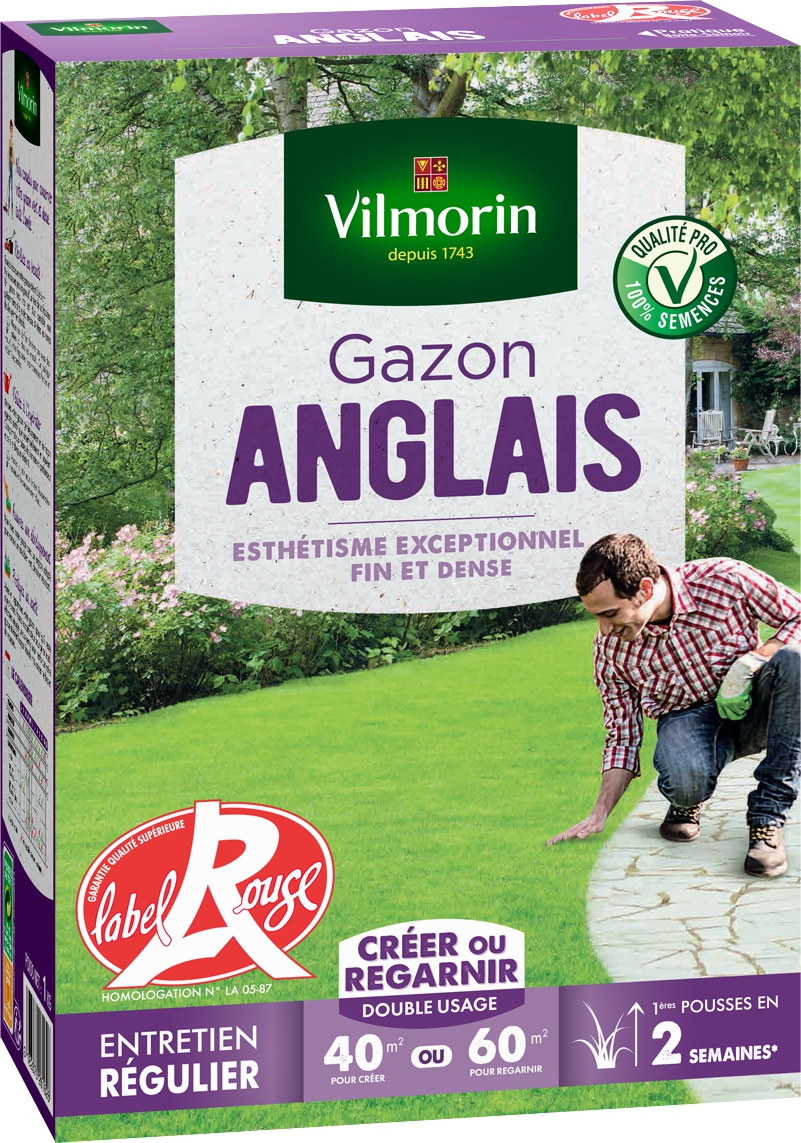 Gazon anglais 1kg - VILMORIN