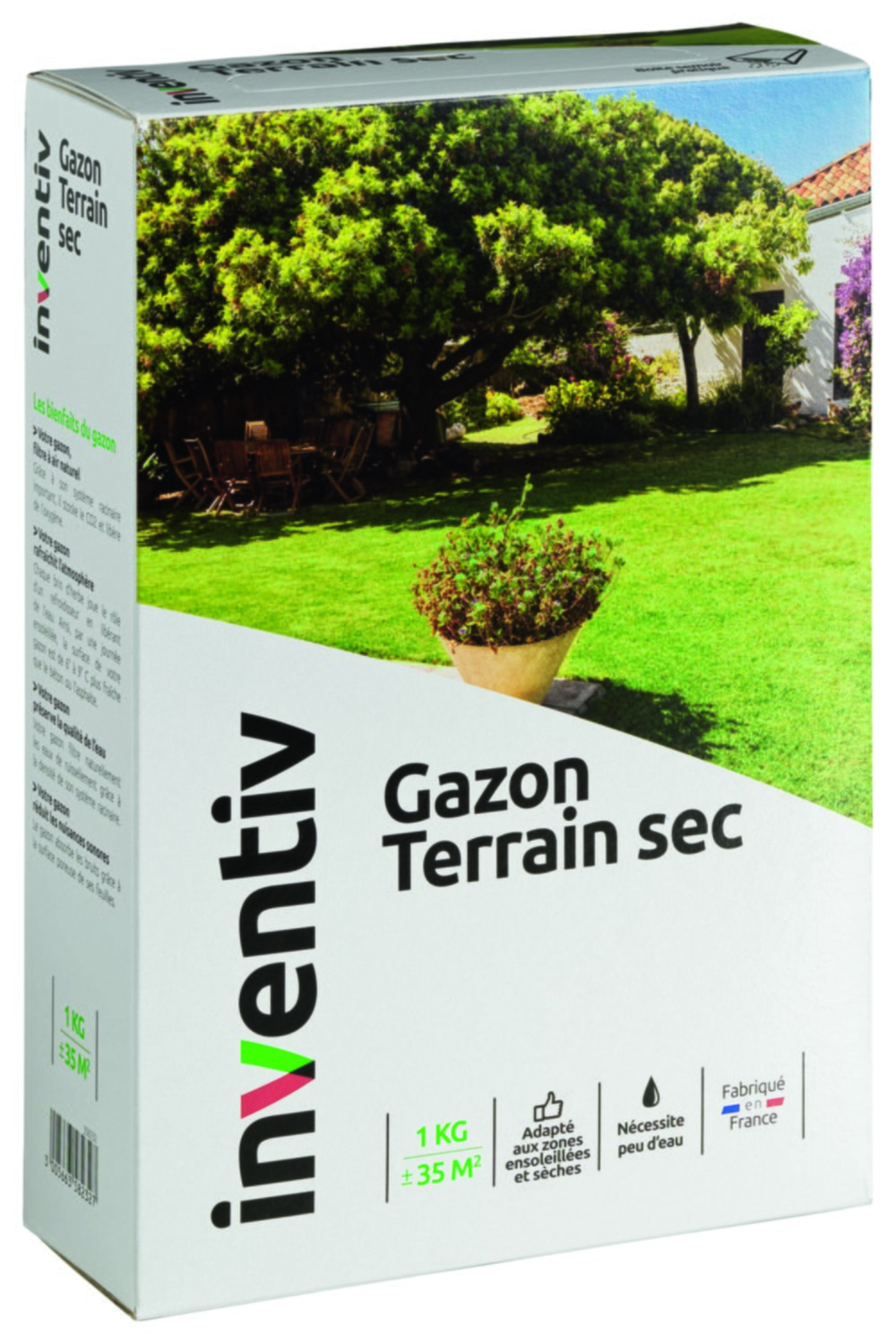 Gazon terrain sec 1kg - INVENTIV