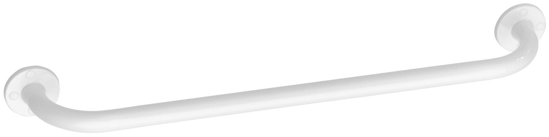 Barre d'Appui Droite 60cm ∅25mm Acier Époxy Blanc - GODONNIER