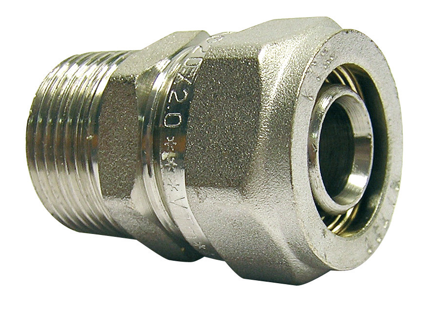 Raccord à compression Multicouche  Ø20  Mâle 15/21