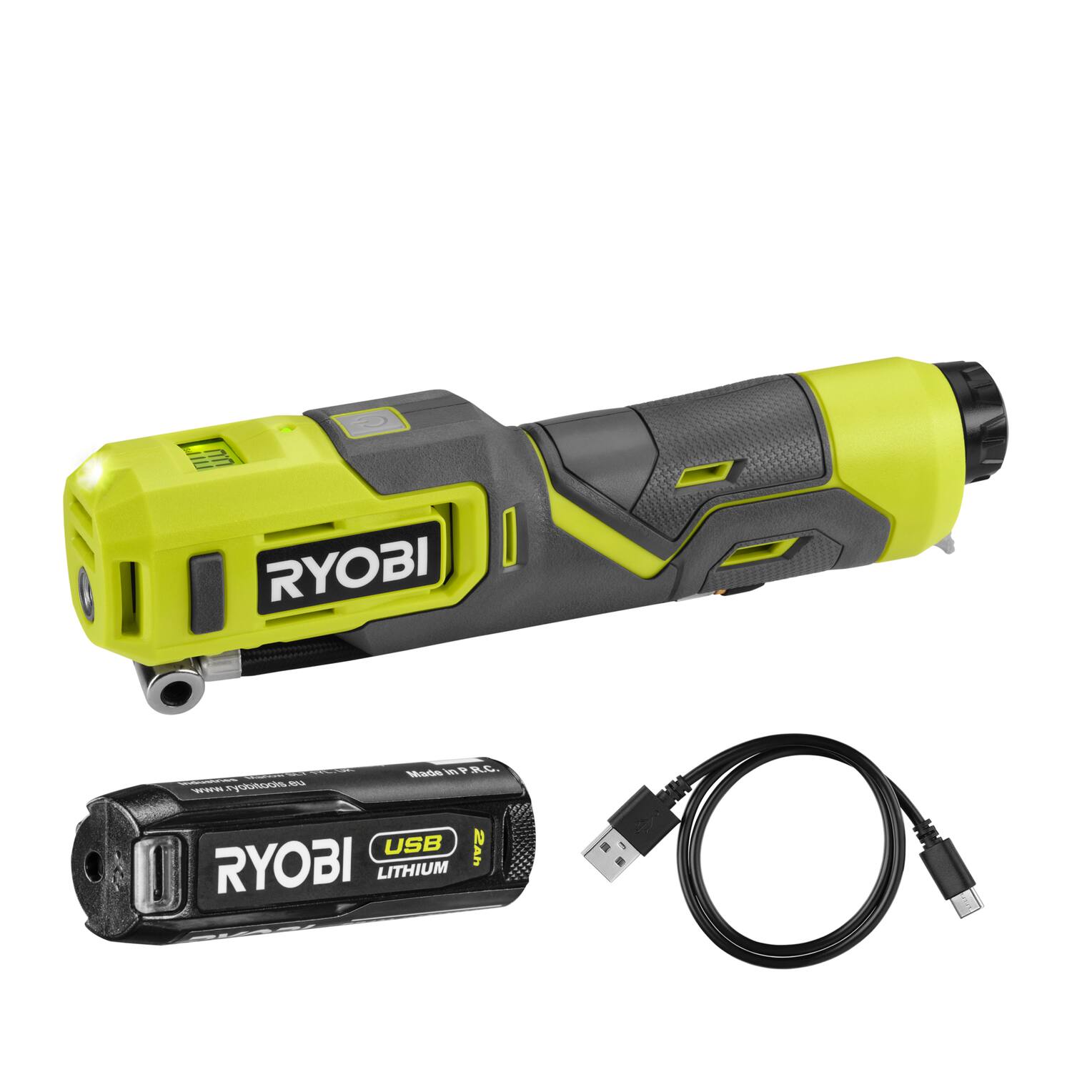 Gonfleur RI4-120G 4V Jusqu'à 6,9 Bars + 1x2,0Ah - RYOBI