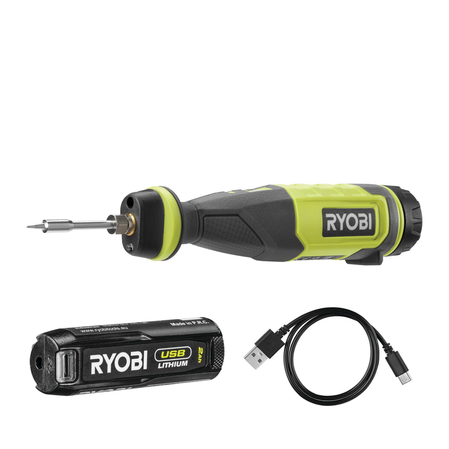 Fer à souder RSI4-120gr 4V USB-C + batterie 2Ah - RYOBI