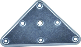 Équerre triangulaire acier Ø8 mm - EVOLUDIS