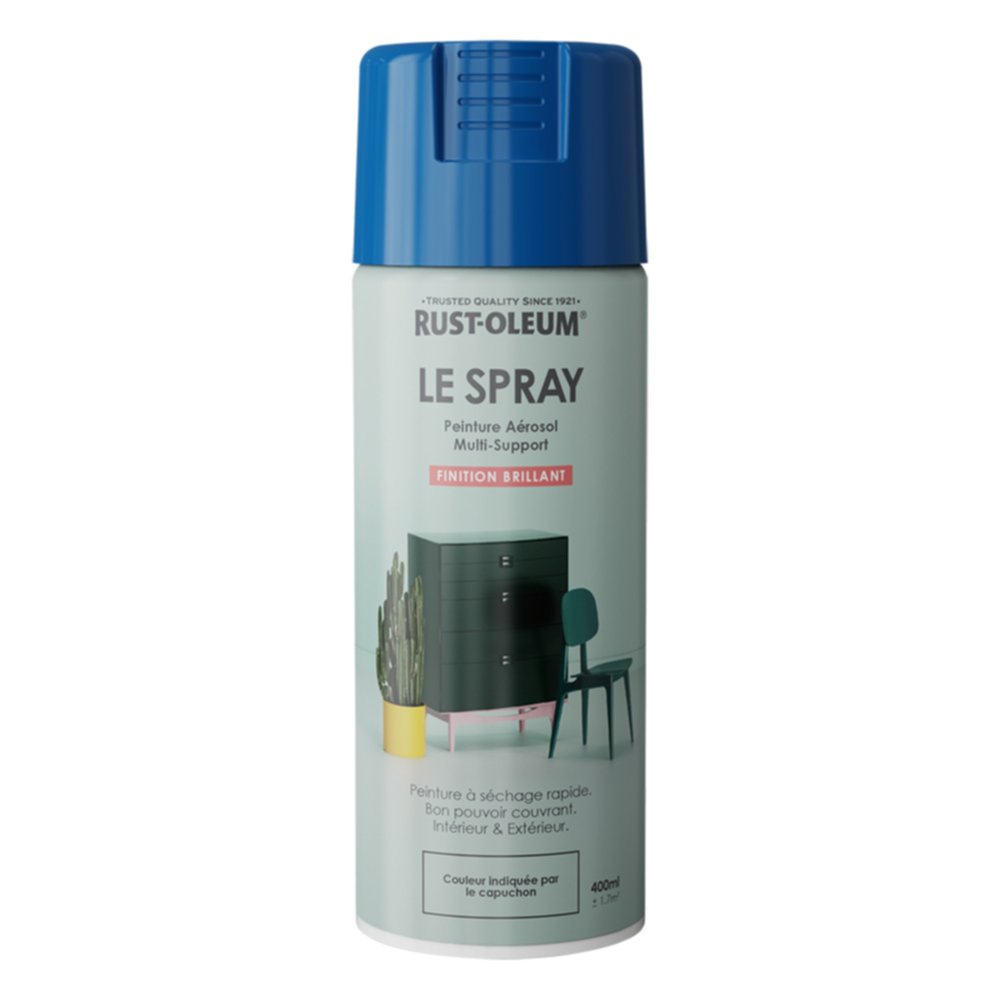 Aérosol Peinture Anti-rouille Sinto, Bleu Brillant RAL 5003, 3169989202700