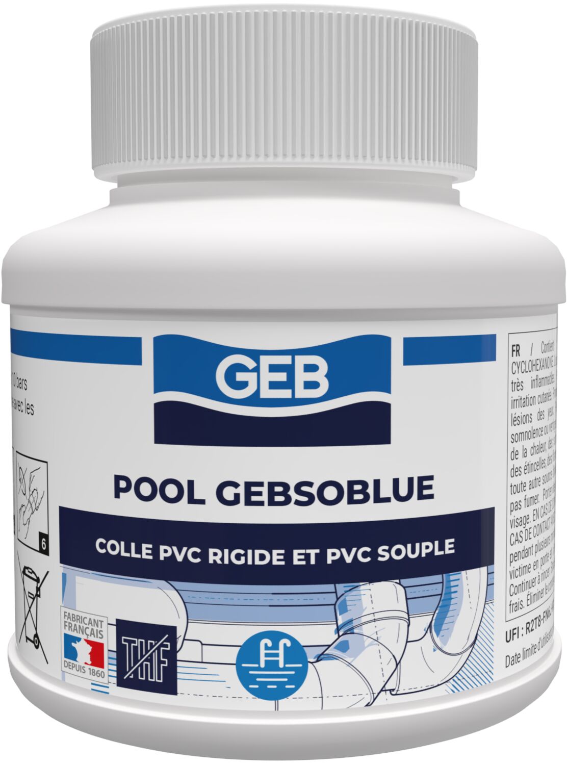 POOL GEBSOBLUE COLLE SPECIALE PISCINE BOITE 125 ML